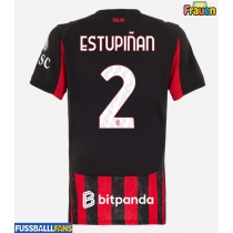 AC Milan Pervis Estupinan #2 Heimtrikot Frauen 2025-26 Kurzarm